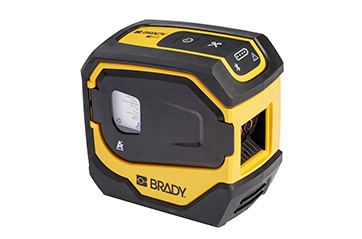 A Brady M511 portable label printer.